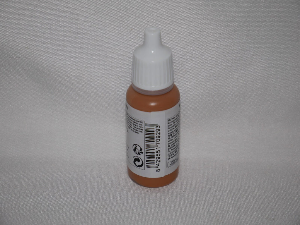 Vallejo Model Color Light Brown Acrylic 17ml/0.57 fl oz Dropper Bottle - 70.929