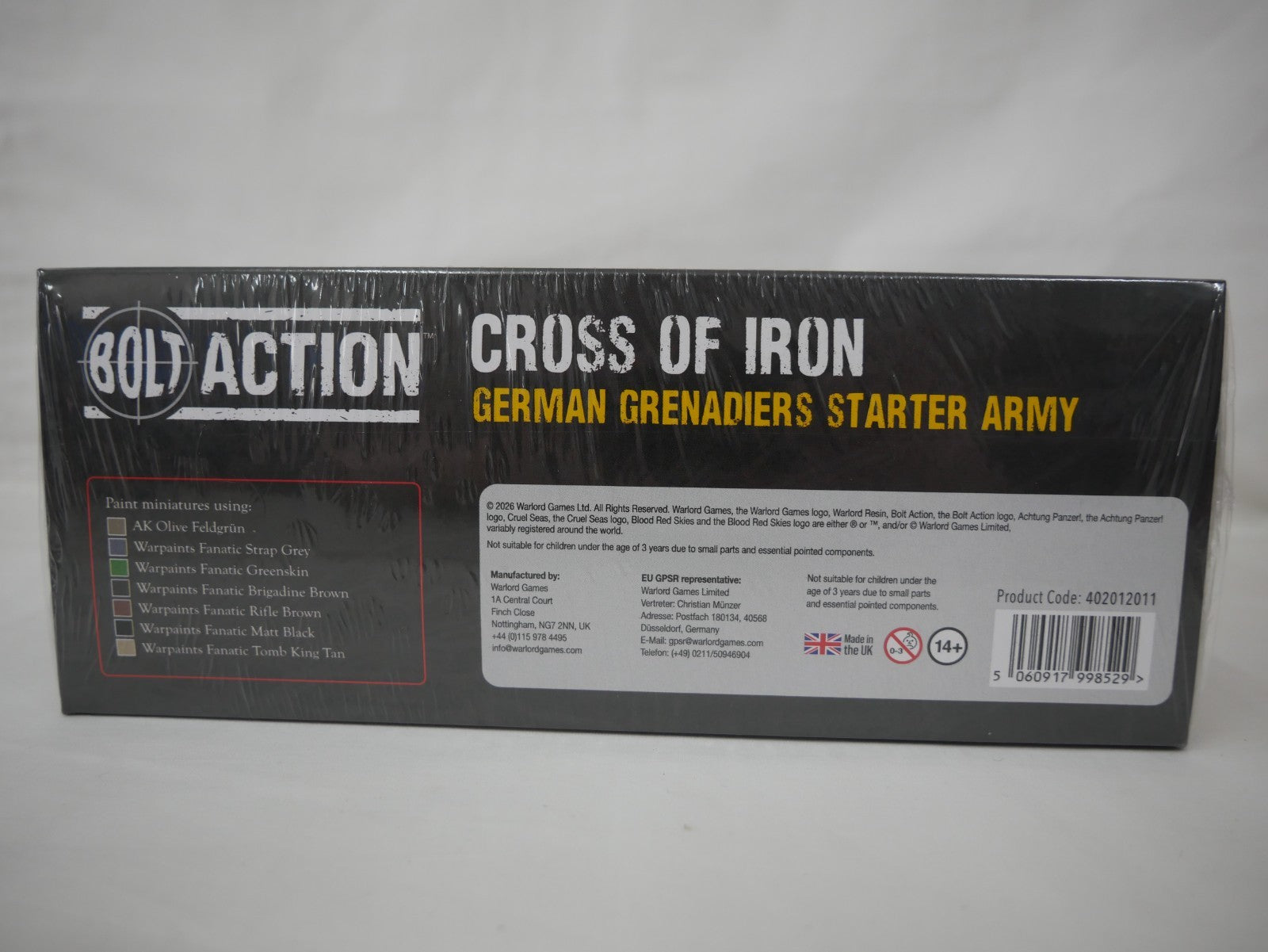 Warlord Games Bolt Action Cross Of Iron German Grenadiers Starter Army - 402012011