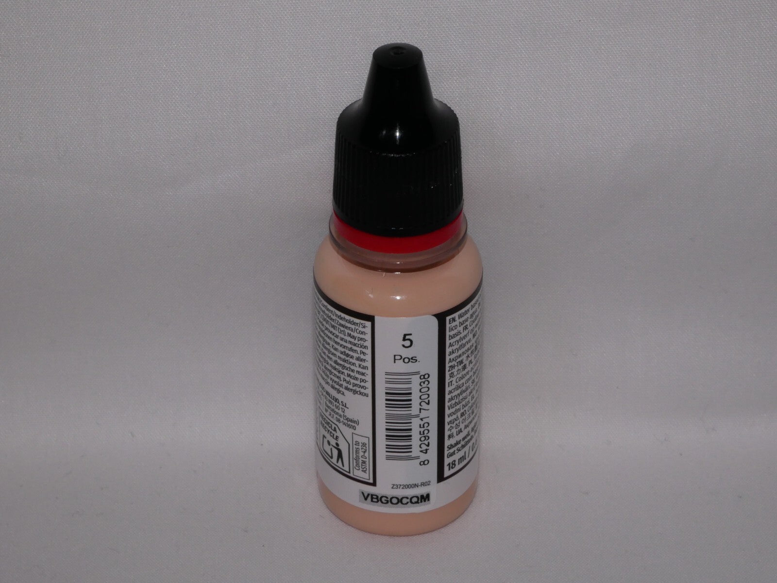 Vallejo Game Color Acrylic Range Pale Fresh 18ml/0.6 fl oz Dropper Bottle 72.003