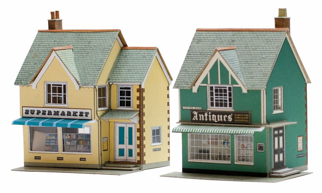 Superquick Model Kits 1:76 Scale Country Supermarket And Shop For HO/OO - SQB27