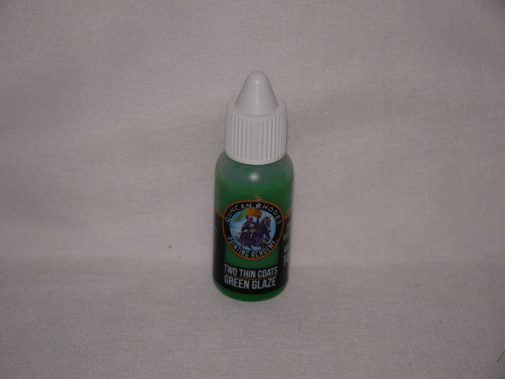 Duncan Rhodes Painting Academy 'Two Thin Coats' Green Glaze 15ml Bottle - 10119