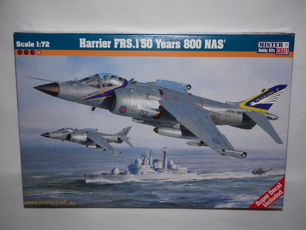 MisterCraft Hobby Kits 1:72 Scale (D-101) Harrier FRS.1 50 Years 800 NAS 041014