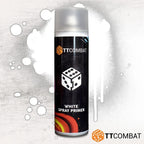 TTCombat White V2 Plastic Scale Model Spray Primer 500ml Aerosol Can - TTAP-001
