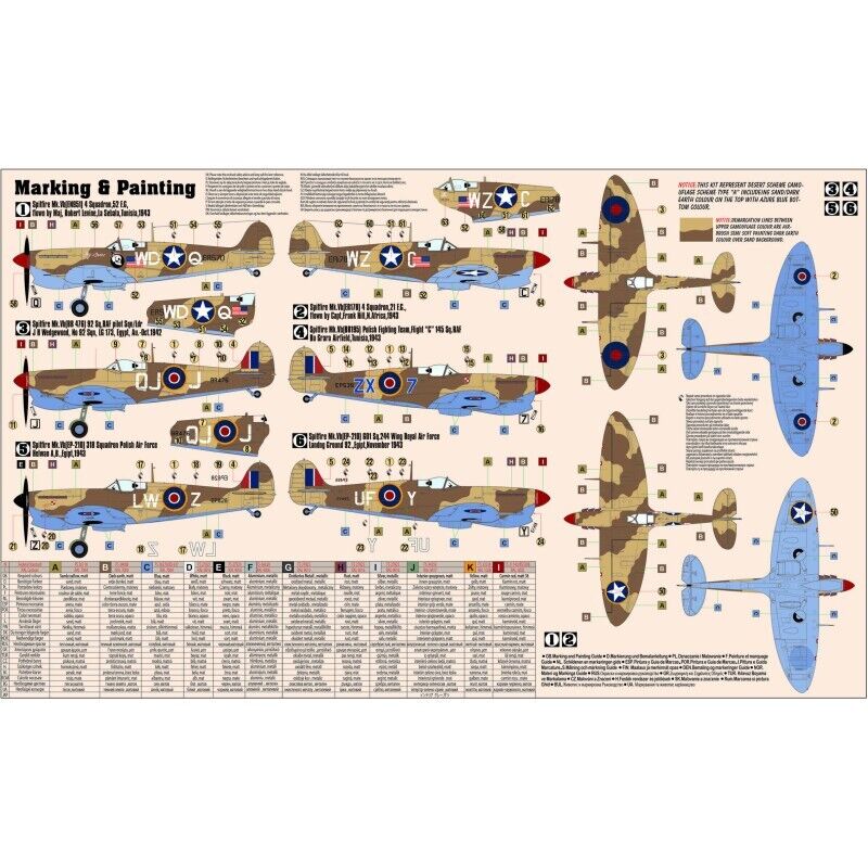MisterCraft Hobby Kits 1:72 (D-192) Spitfire MK.Vb/Trop 'Operation Torch' 041922