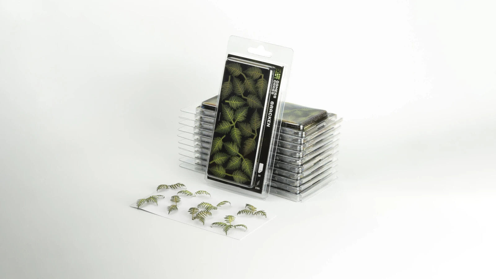Gamers Grass Full Color Laser Cut Plants Bracken For Bases (22) Per Pack GGLP-GB