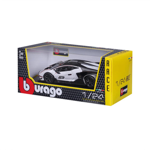 Burago 1:24 Scale Lamborghini Essenza SCV12 Track Only Sports Car - #18-28023