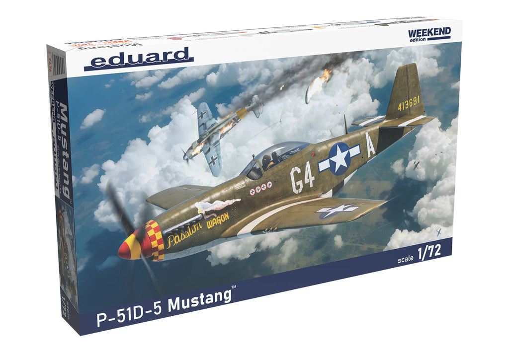 Eduard 1:72 Scale North American P-51D-5 Mustang Weekend Edition Model Kit 7476