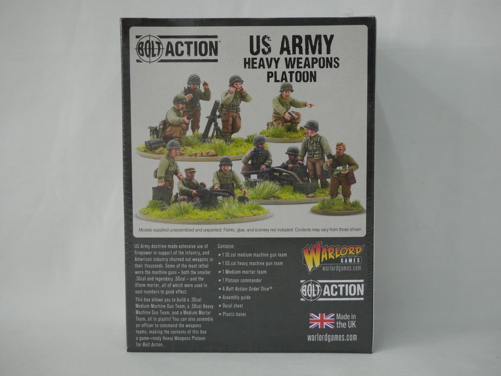 Warlord Games Bolt Action 1:56 Scale US Army Heavy Weapons Platoon - 402013055