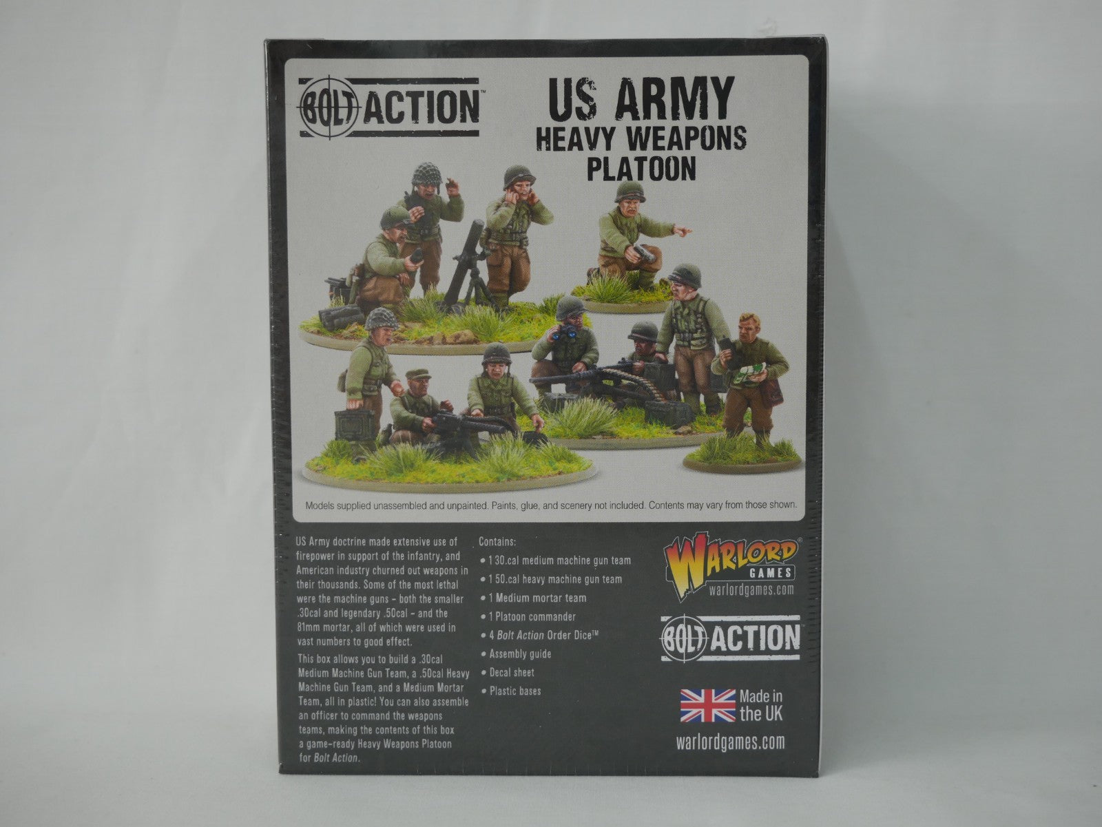 Warlord Games Bolt Action 1:56 Scale US Army Heavy Weapons Platoon - 402013055