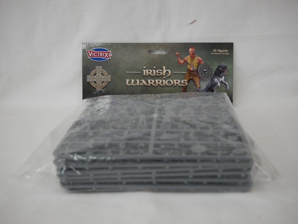Victrix Warriors Of The Dark Ages 28mm Plastic Irish Warriors & Dogs - VXDA021