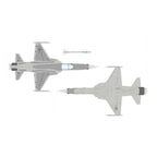 Academy Plastic Model Kits 1:144 Scale ROKAF KF-5E Tiger II Fighter Jet - 12644
