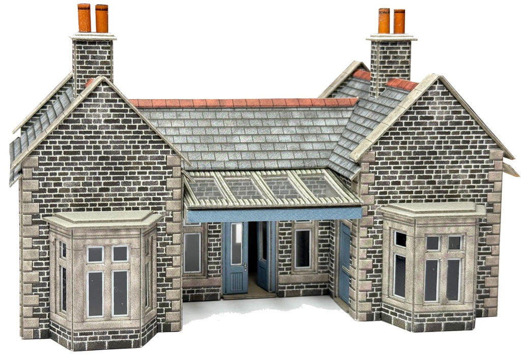 Metcalfe Card Construction Kits OO/HO Scale Little Cardleywick Station - PO315