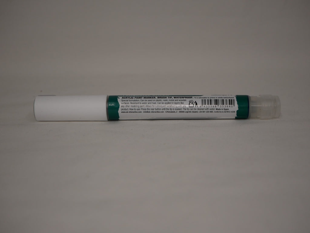 AK Interactive Acrylic Quick Gen Markers For Tabletop Games Turquoise Green - AKMQ014
