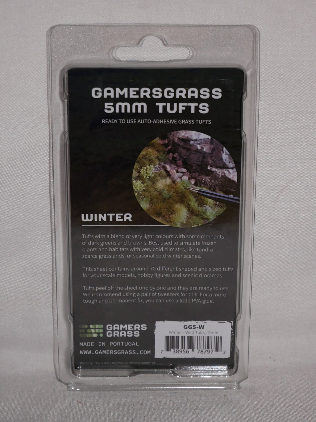 Gamers Grass Wild Winter 5mm Tufts For Wargaming Mini Bases (70) Per Pack - GG5-W