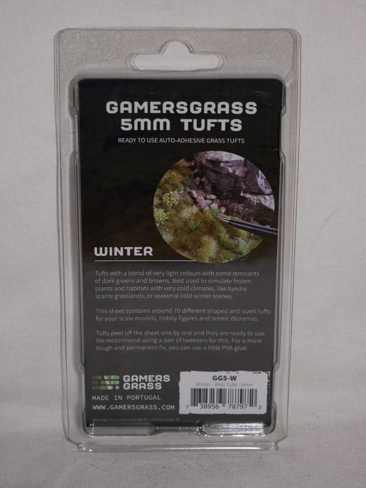Gamers Grass Wild Winter 5mm Tufts For Wargaming Mini Bases (70) Per Pack - GG5-W