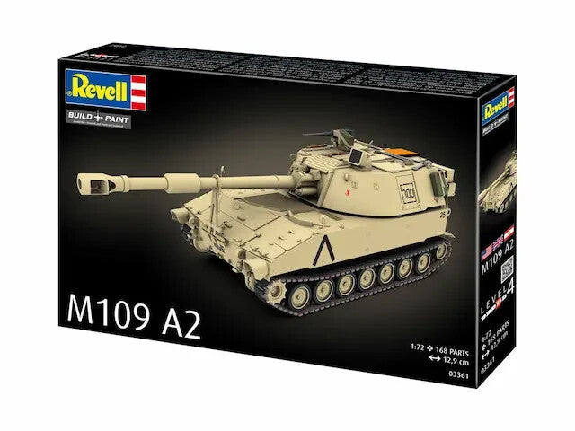 Revell 1:72 Scale M109 A2 Self Propelled Howitzer Model Kit Skill Level 4 03361