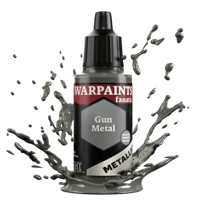 The Army Painter Warpaints Fanatic Gun Metal Metallic 18ml Dropper Bottle WP3193