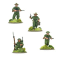 Warlord Games Bolt Action 1:56 (28mm) Scale 4x Resin Gurkha HQ Units - 403201201