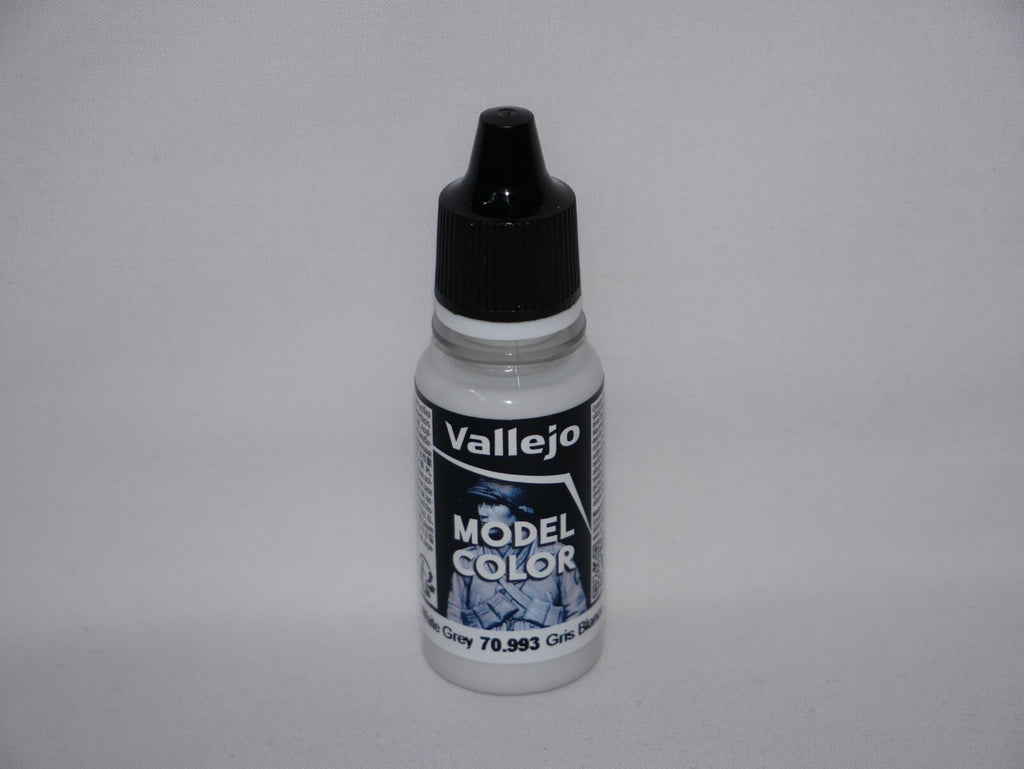 Vallejo Model Color White Grey Acrylic 18ml/0.60 fl oz Dropper Bottle - 70.993