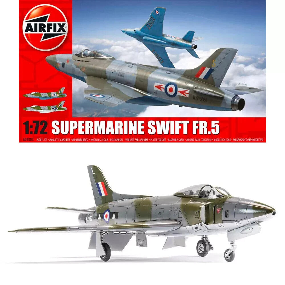 Airfix 1:72 Scale Supermarine Swift FR.5 Model Plane Kit Skill Level 2 - A04003