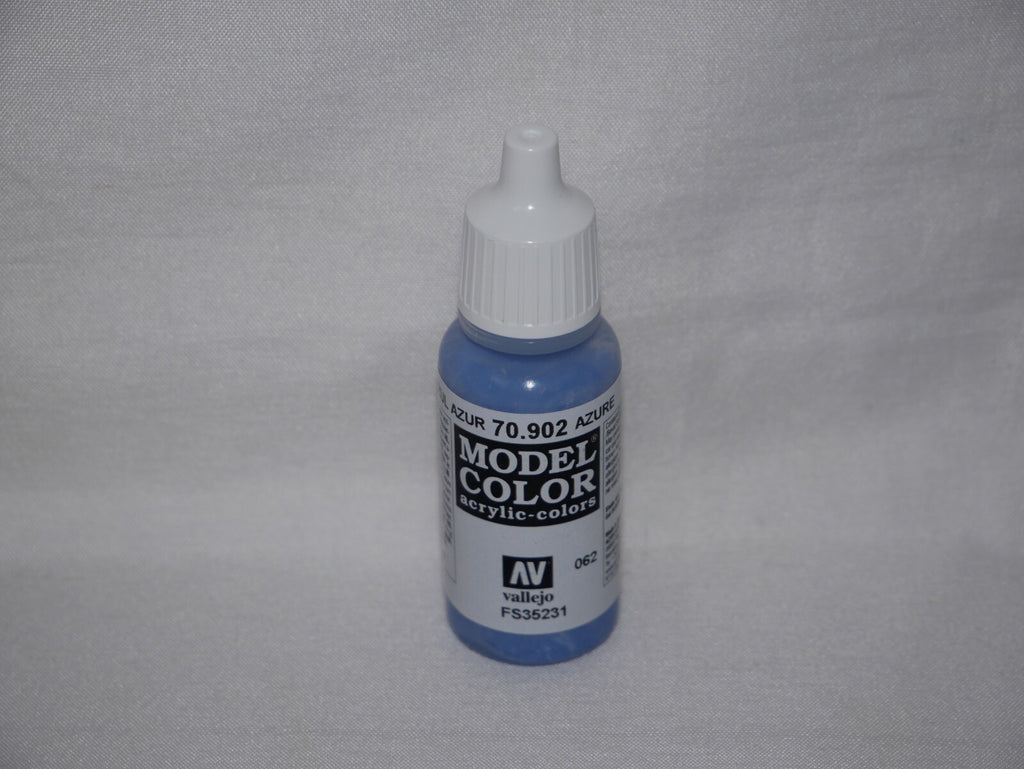 Vallejo Model Color Azure Acrylic  17ml/0.57 fl oz Dropper Bottle - 70.902