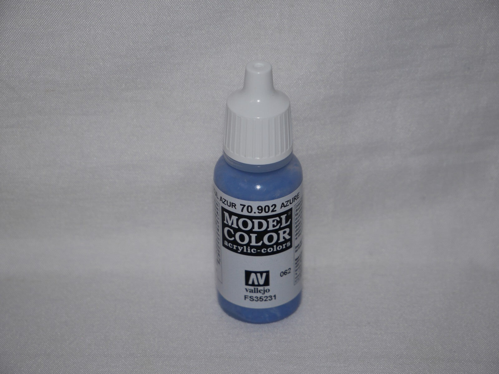 Vallejo Model Color Azure Acrylic  17ml/0.57 fl oz Dropper Bottle - 70.902