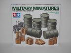 Tamiya Military Miniatures Series No.186 1:35 Scale German Fuel Drum Set - 35186