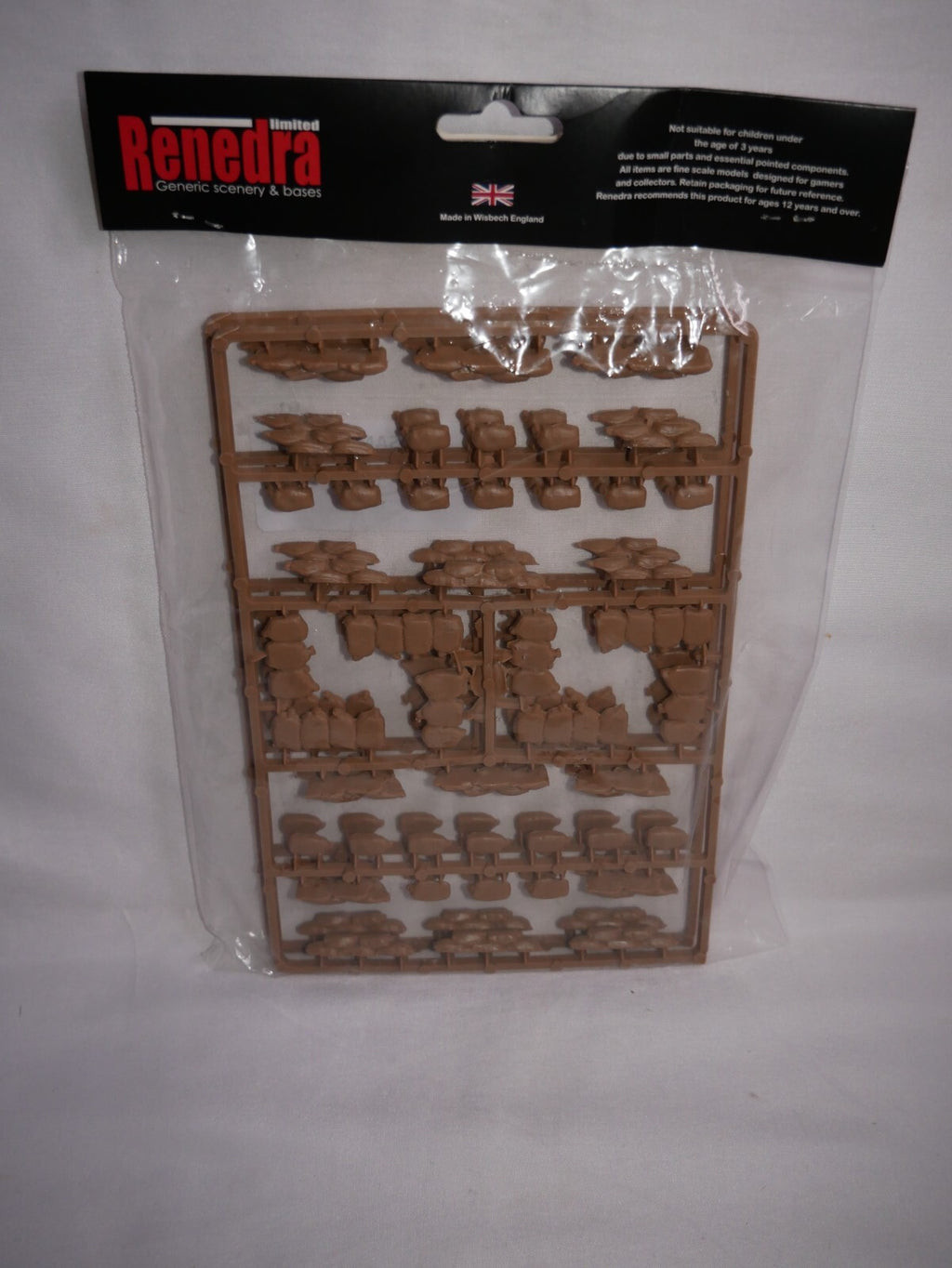 Renedra Limited Generic Scenery & Bases Sandbags 2 Frames Per Kit - REN-SANDB2-TAN