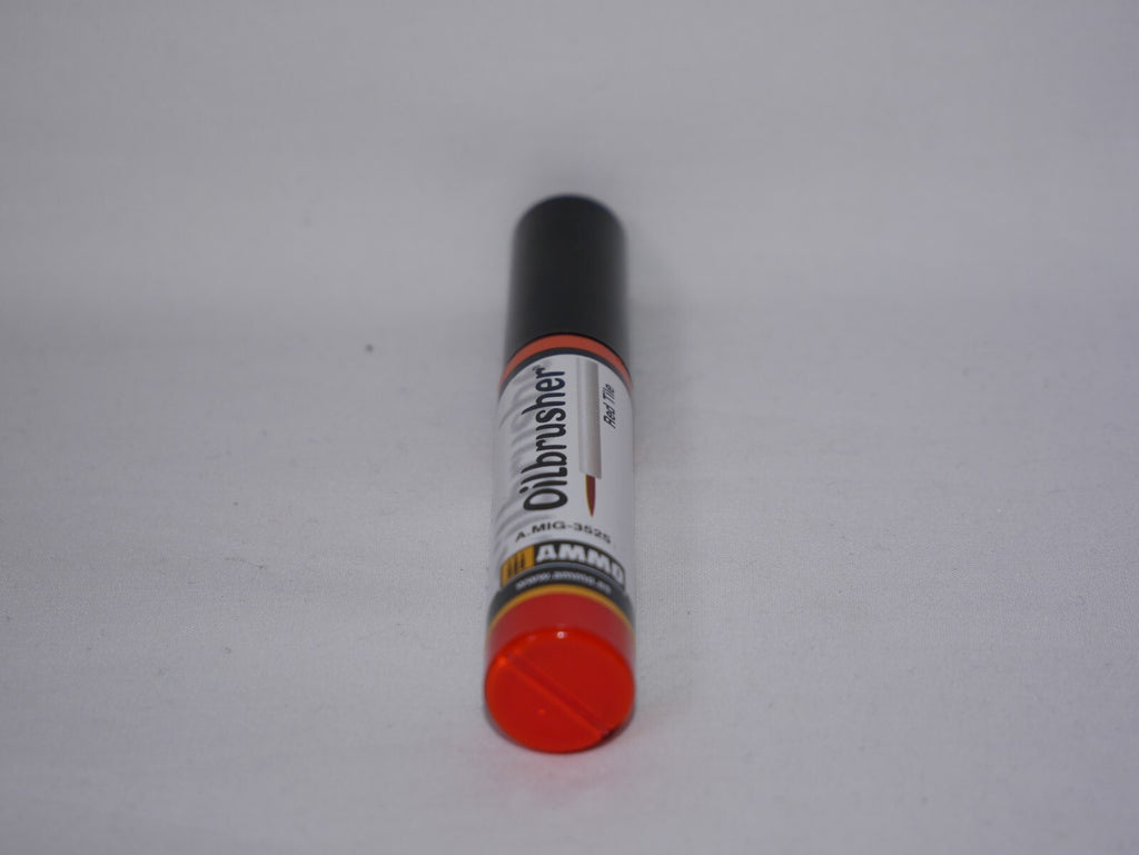 Ammo By Mig Jimenez Red Tile Oilbrusher With Fine Brush Applicator - A.MIG-3525