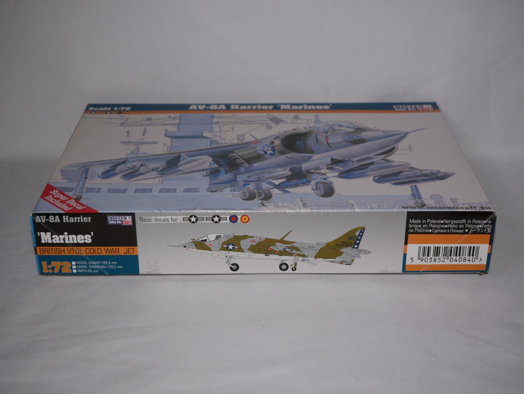 MisterCraft Hobby Kits 1:72 Scale (D-84) AV-8A Harrier Jet 'Marines II' - 040840