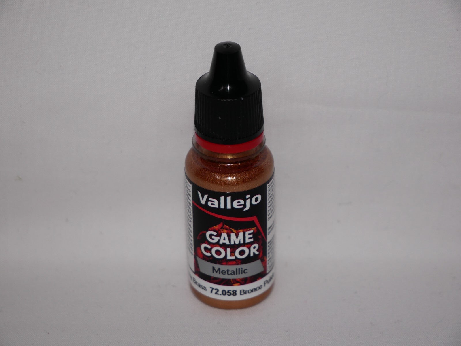 Vallejo Game Color Acrylic Metallics Brassy Bronze 18ml Dropper Bottle - 72.058