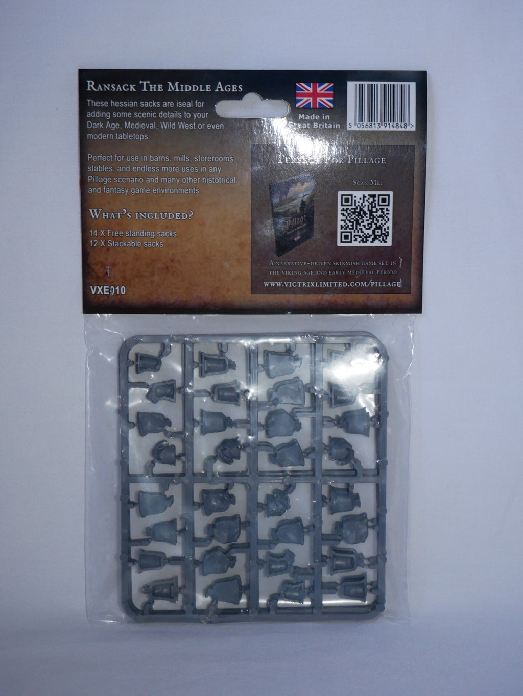 Victrix Ltd Pillage Ransack The Middle Ages 28mm Scale Hard Plastic Sacks VXE010