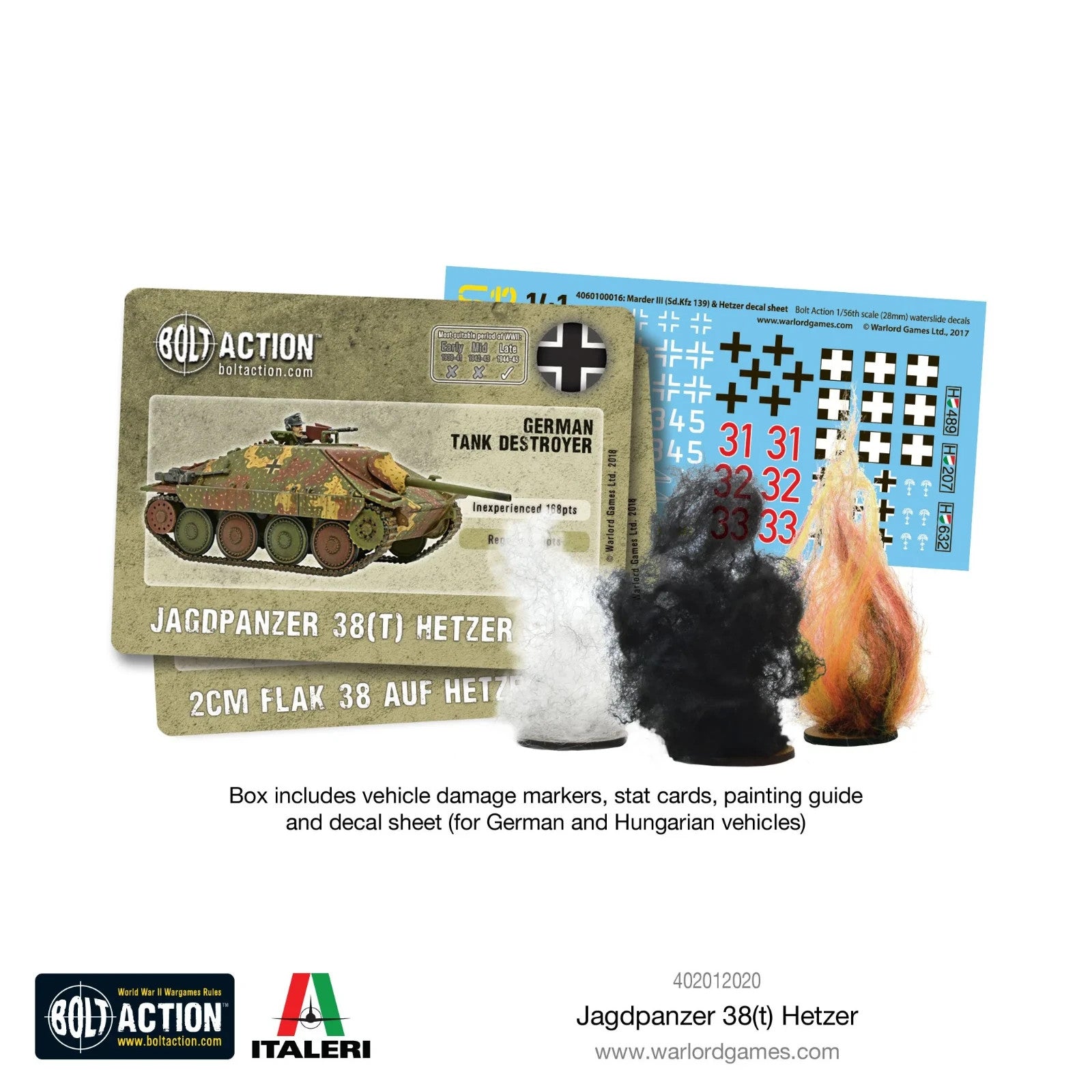 Warlord Games Bolt Action 1:56 Scale German Jagdpanzer 38(T) Hetzer - 402012020