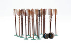Dapol Kitmaster  "OO/HO" Telegraph Poles (20 In Pack) - C024