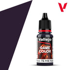 Vallejo Game Color Acrylics Midnight Purple 18ml/0.6 fl oz Dropper Bottle 72.116