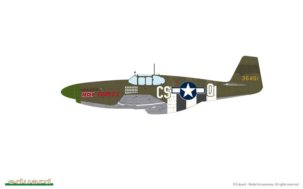 Eduard 1:48 Scale P-51B Mustang Birdcage Canopy ProfiPACK Edition Kit - 82107