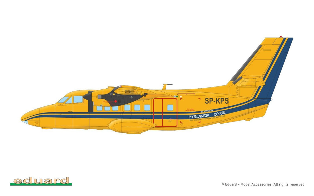 Eduard Heavy Retro 1:72 Scale Turbolet L-410UVP Plastic Model Aircraft Kit 2148