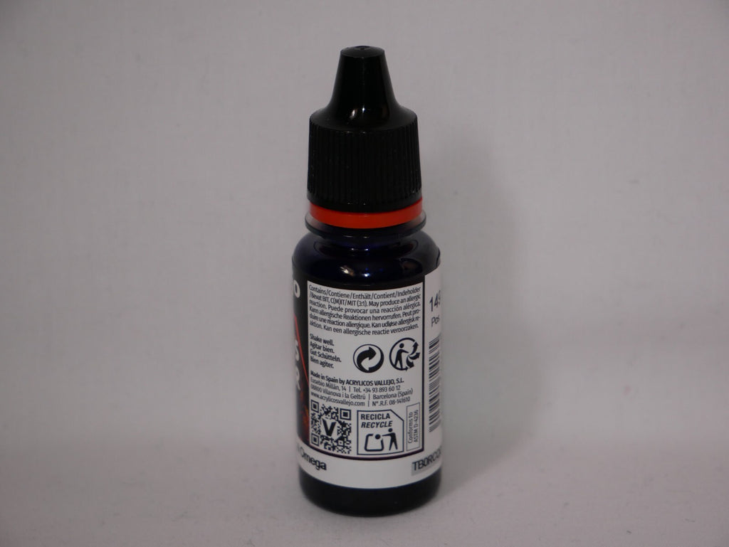 Vallejo Xpress Color Acrylics Omega Blue 18ml/0.6 fl oz Dropper Bottle - 72.413