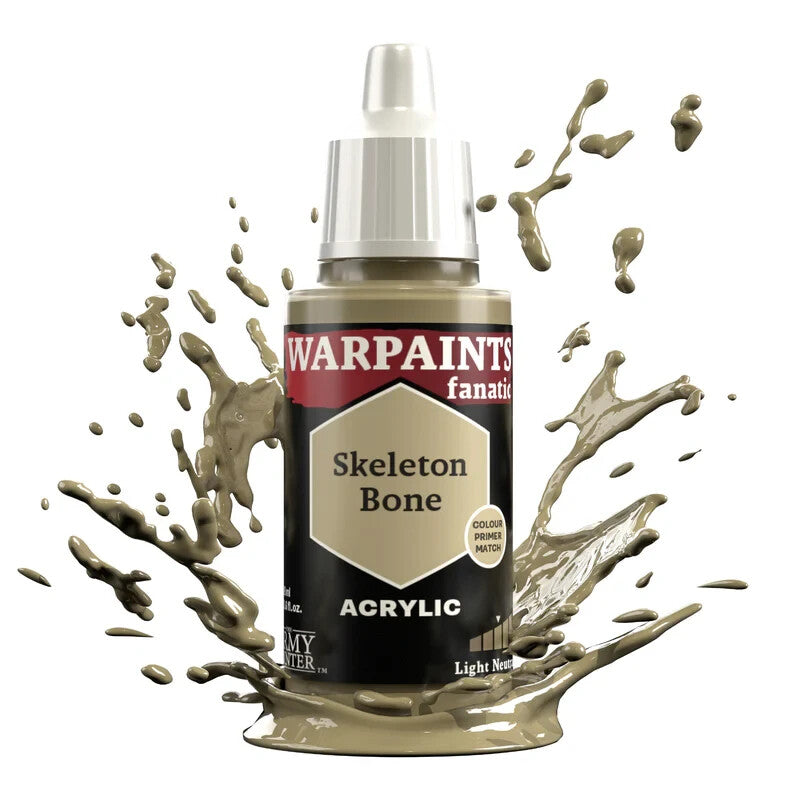 The Army Painter Warpaints Fanatic Acrylics Skeleton Bone (18ml) Bottle - WP3087
