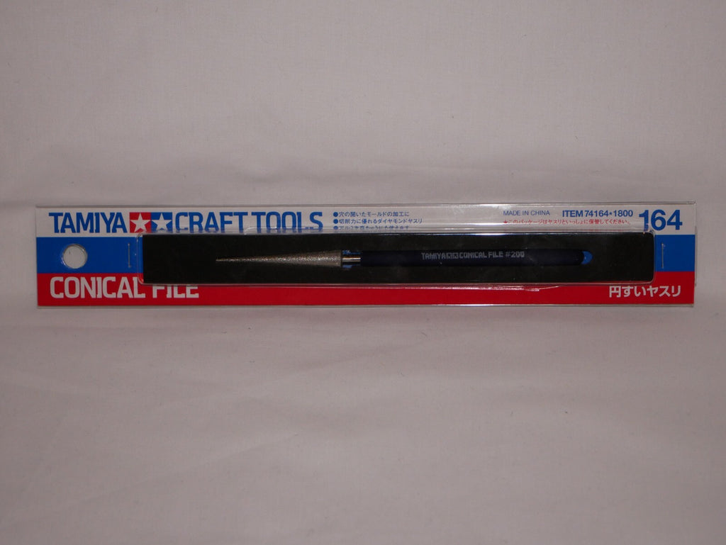 Tamiya Craft Tools Series 164 Conical Diamond File #200 Grade For Models - 74164