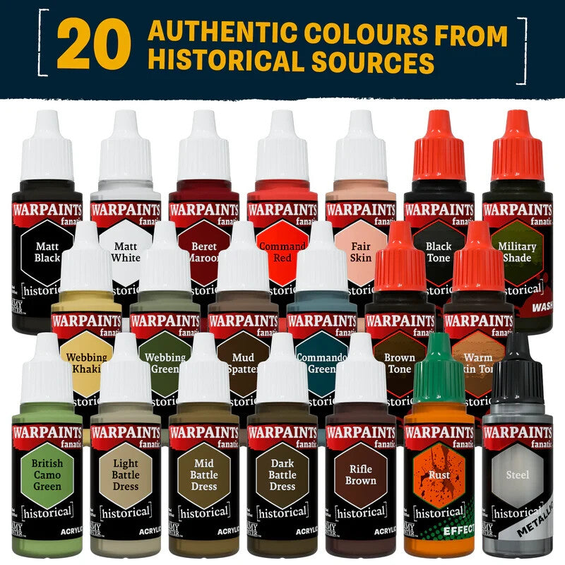The Army Painter Historical World War II British Paint Set (20 Colours) - WP8084