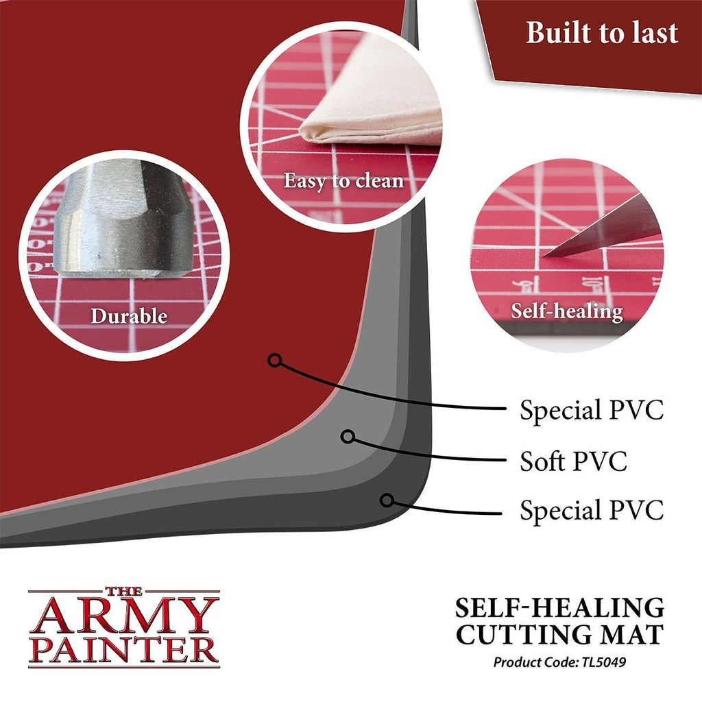The Army Painter A4 Self Healing Cutting Mat With Markings ( 220 x 300mm) TL5049