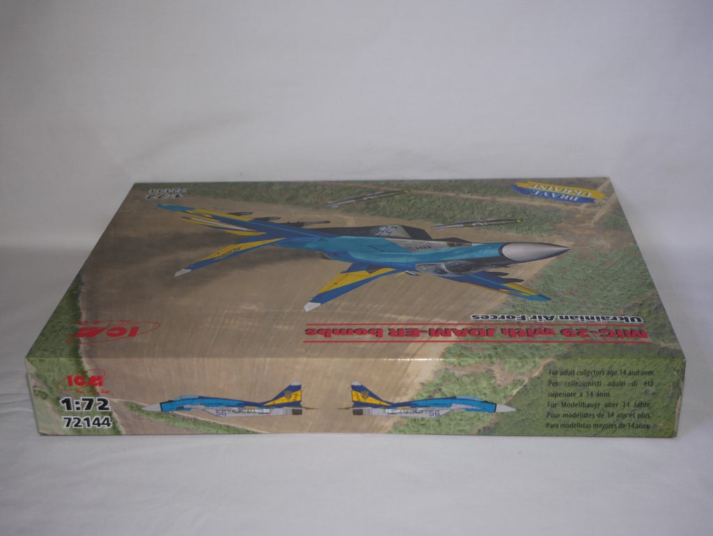 ICM 1:72 Scale Mikoyan MiG-29 With JDAM-ER Bombs Ukrainian Air Forces - 72144