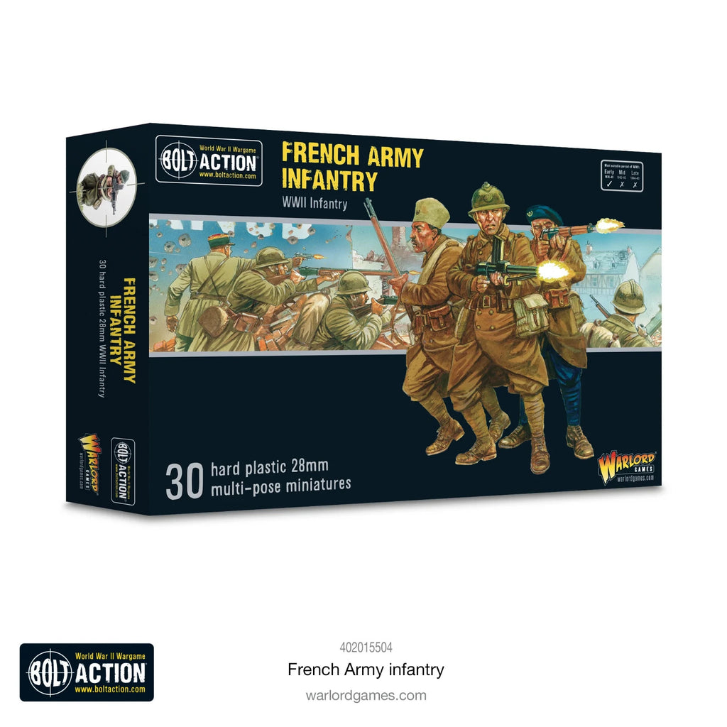 Warlord Games Bolt Action 1:56 Scale WWII French Army Infantry Minis - 402015504