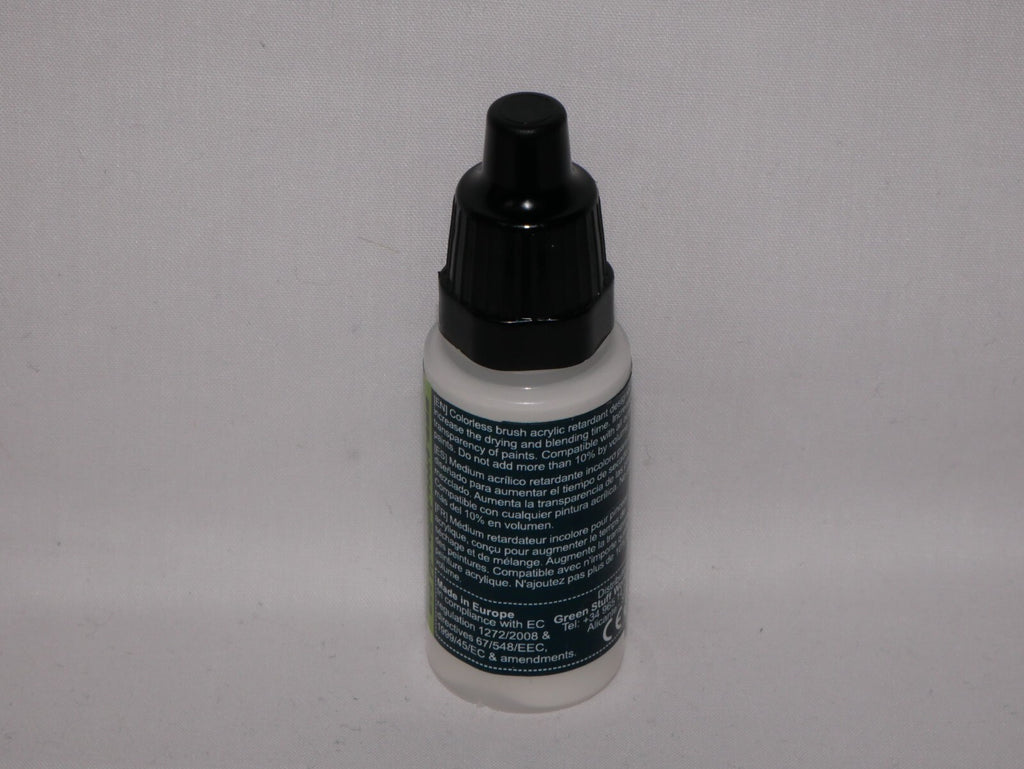Green Stuff World Water-Based Acrylic Brush Retarder 17ml Dropper Bottle - 1749