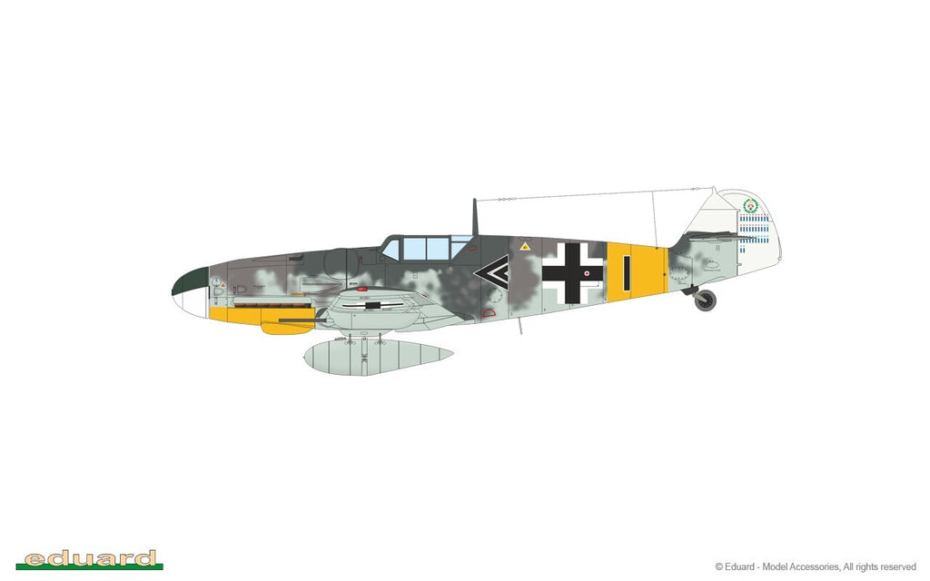 Eduard 1:72 Scale Plastic Kit Messerschmitt Bf 109G-6 ProfiPACK Edition - 70159