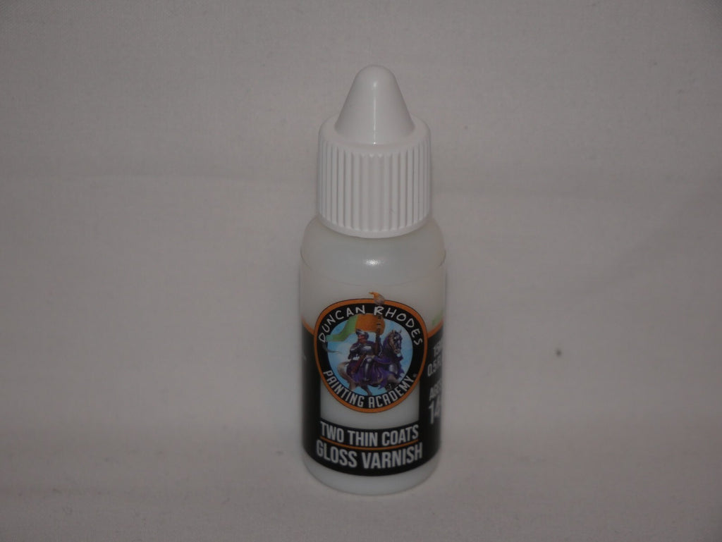 Duncan Rhodes Painting Academy Two Thin Coats Gloss Varnish 15ml Bottle - 10512