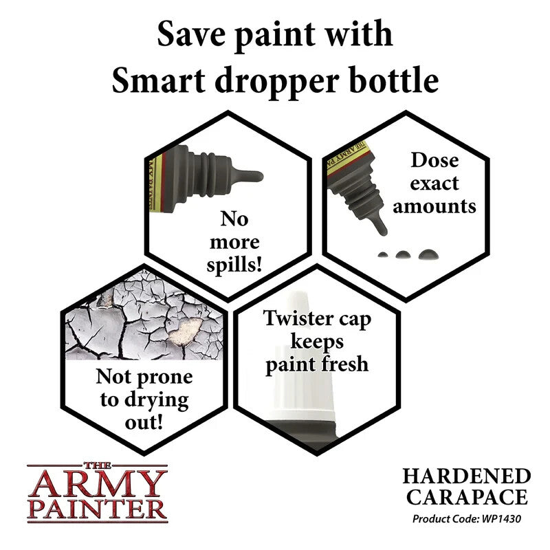 The Army Painter Acrylic Warpaints Hardened Carapace 18ml Dropper Bottle WP1430