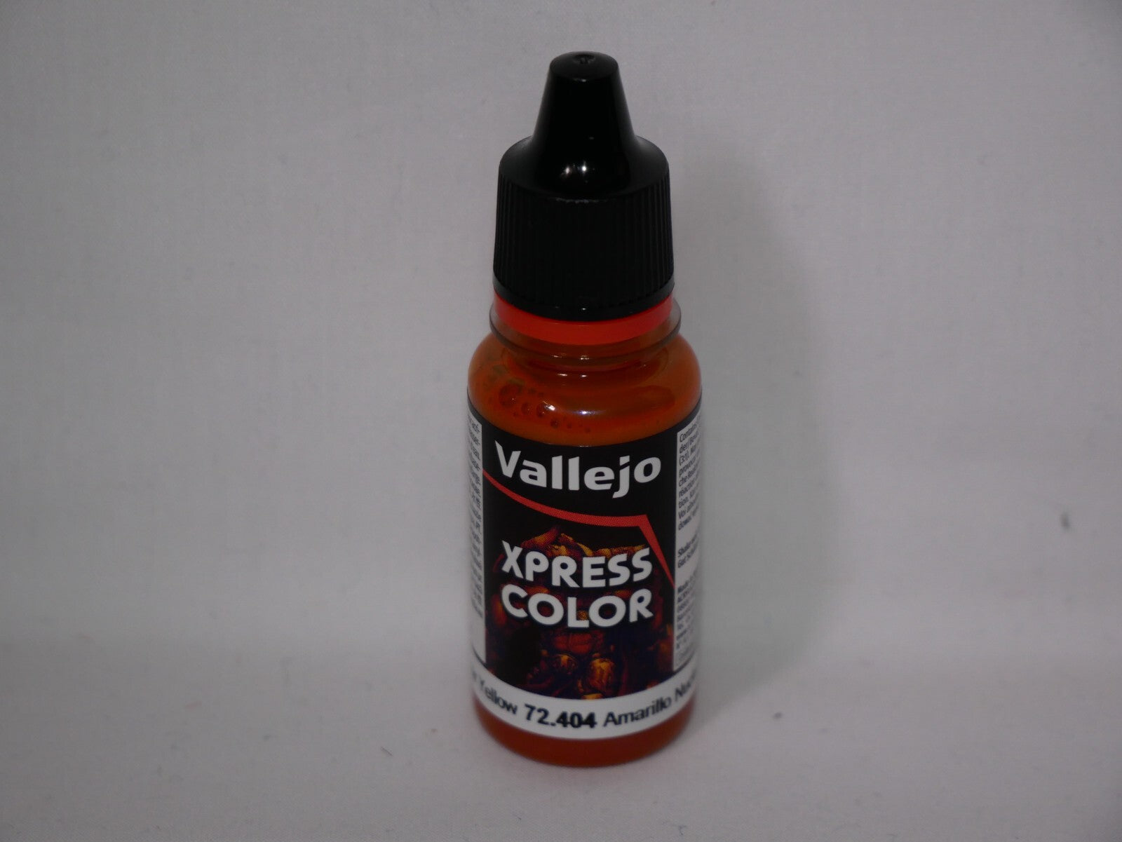 Vallejo Xpress Color Acrylic Nuclear Yellow 18ml/0.6 fl oz Dropper Bottle 72.404