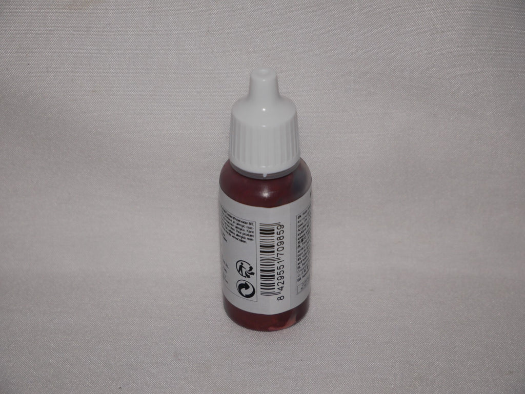 Vallejo Model Color Hull Red Acrylic 17ml/0.57 fl oz Dropper Bottle - 70.985